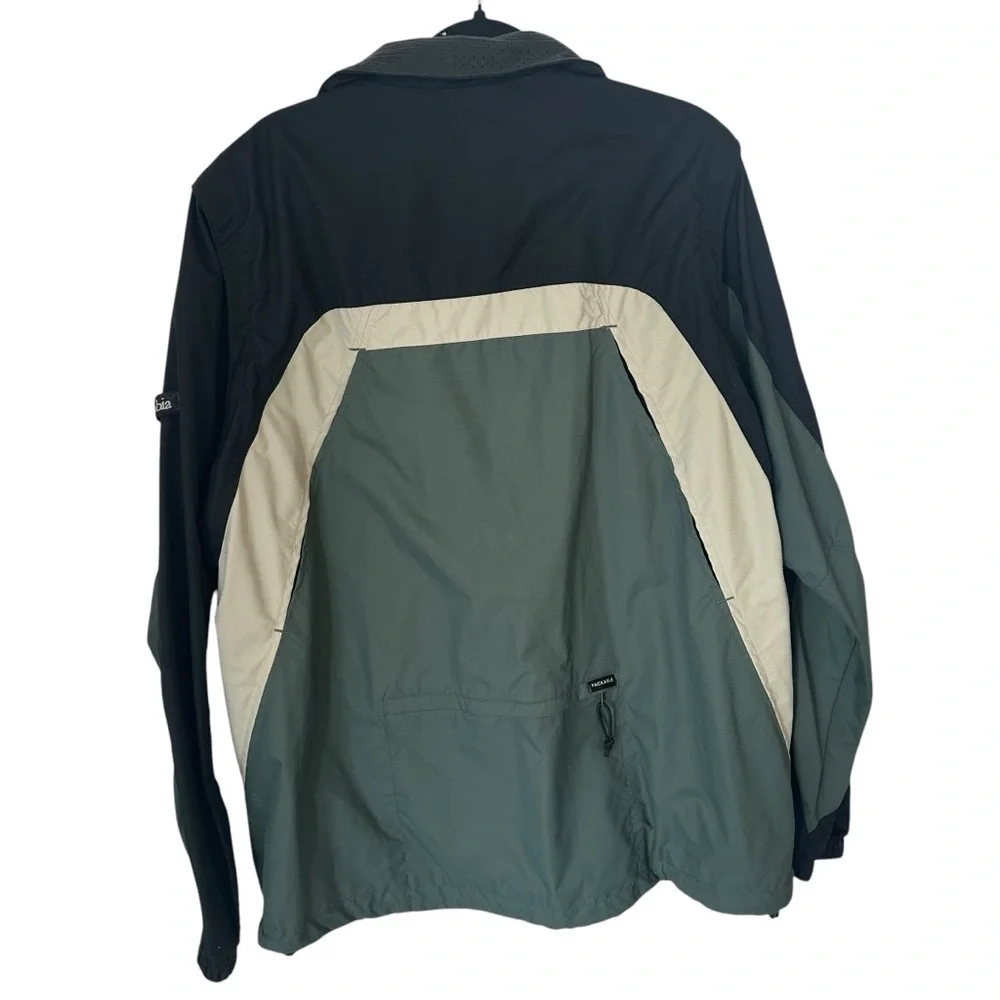 Columbia Sportswear Company Packable Green Jacket With Removable Sleeves Lg Tall - Picture 2 of 10